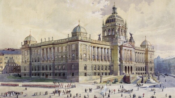 Antonín Balšánek, muzejní novostavba v roce 1893, zdroj: Národní muzeum