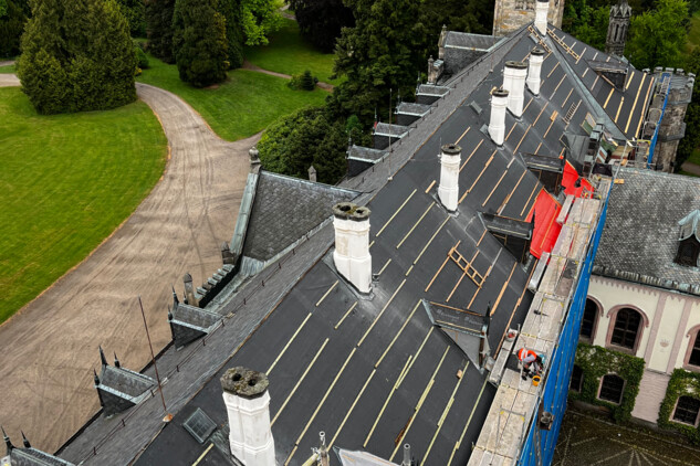 Zámek Sychrov - obnova střech