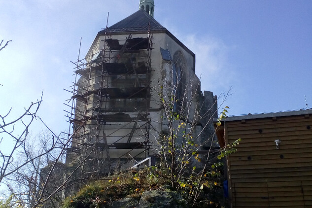 Oprava kaple na hradě Bezděz