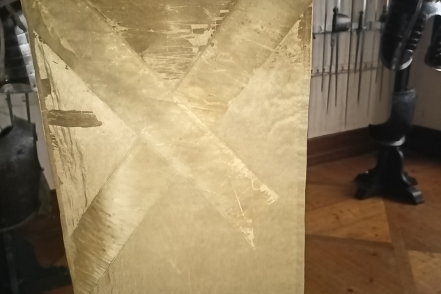 Zrestaurovaný prapor na Opočně